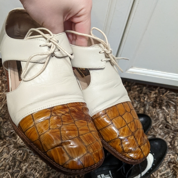 Vintage Crocodile oxford style shoes - Picture 7 of 10